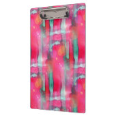 Abstracte waterverf met zonneglare klembord (Links)