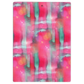 Abstracte waterverf met zonneglare klembord (Achterkant)
