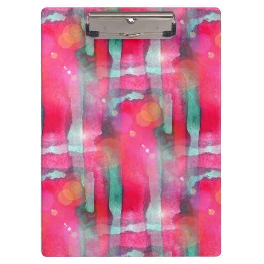 Abstracte waterverf met zonneglare klembord (Voorkant)