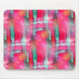 Abstracte waterverf met zonneglare muismat