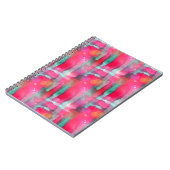 Abstracte waterverf met zonneglare notitieboek (Linkerzijde)