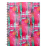 Abstracte waterverf met zonneglare notitieboek (Voorkant)