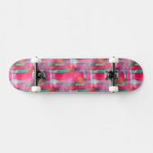 Abstracte waterverf met zonneglare persoonlijk skateboard (Horizontaal)