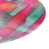 Abstracte waterverf met zonneglare snijplank (Hoek)