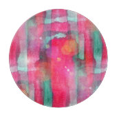 Abstracte waterverf met zonneglare snijplank (Voorkant)