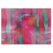 Abstracte waterverf met zonneglare snijplank (Voorkant)