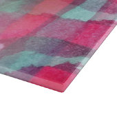 Abstracte waterverf met zonneglare snijplank (Hoek)