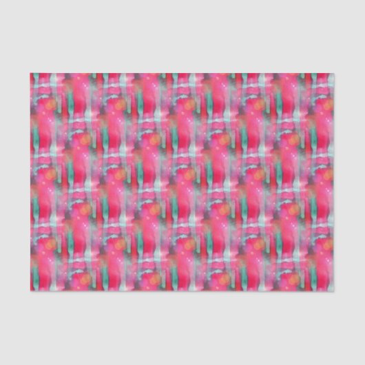 Abstracte waterverf met zonneglare tissuepapier (Voorkant)