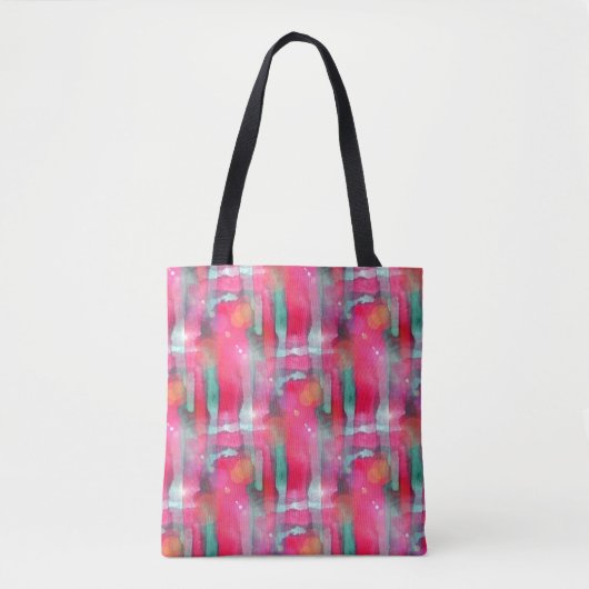 Abstracte waterverf met zonneglare tote bag (Voorkant)