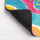 Abstracte Waterverf Muismat (Hoek)