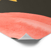 Abstracte waterverf naadloos patroon, met de hand  poster (Hoek)