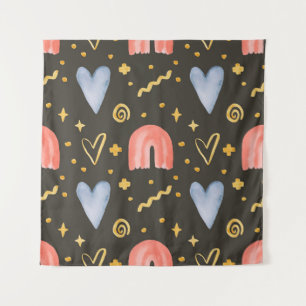 Abstracte waterverf naadloos patroon, met de hand wandkleed
