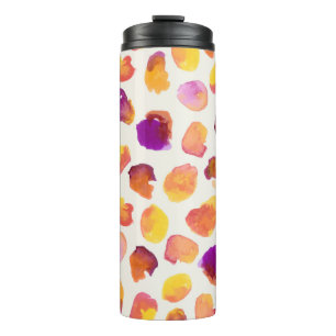 Abstracte Waterverf  naadloze illustratie Thermosbeker