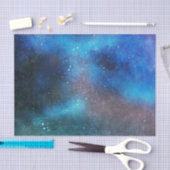 Abstracte Waterverf nachtelijke lucht 10x15 Tissuepapier (Craft)