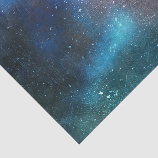 Abstracte Waterverf nachtelijke lucht 10x15 Tissuepapier (Detail)