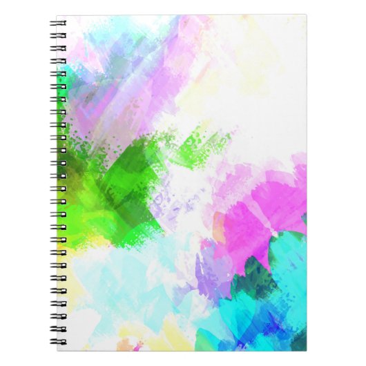 Abstracte waterverf notitieboek (Voorkant)