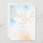 Abstracte Waterverf Oceaan en Beach sparen de Datu Kaart (Voorkant)