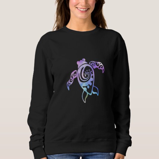 Abstracte Waterverf Ocean Turtle Zee Turtle Lover Trui (Voorkant)