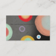 Abstracte Waterverf Ölkreide Circles Art