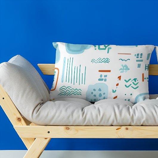 Abstracte Waterverf Ontwerp Kussen Hoesje Kussensloop