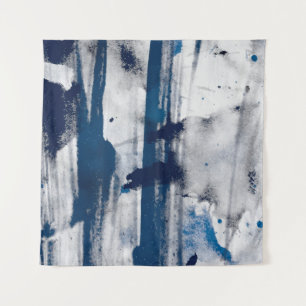 Abstracte waterverf op papier. Kleurrijke kunsttex Wandkleed