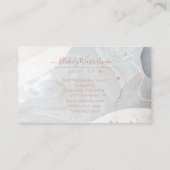 Abstracte Waterverf Organische Vormen Visitekaartje (Achterkant)