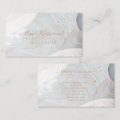 Abstracte Waterverf Organische Vormen Visitekaartje (Voorkant / Achterkant)