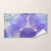 abstracte waterverf Paarse agenda moderne Bad Handdoek (Handdoek)