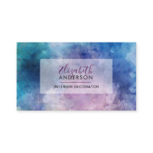 Abstracte Waterverf Paarse Mode Trendy Modern