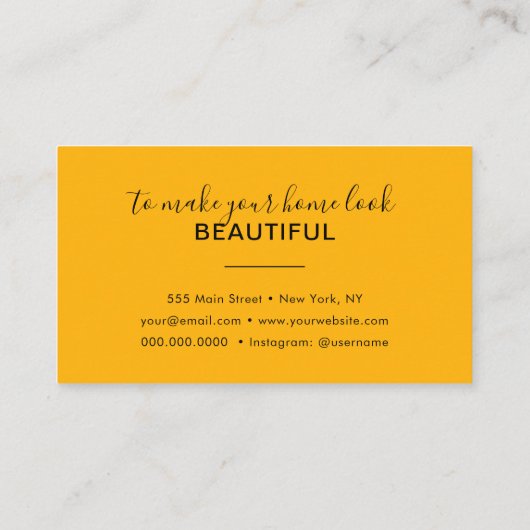 Abstracte Waterverf Paints Mode Trendy Modern Visitekaartje (Achterkant)