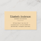 Abstracte Waterverf Paints Mode Trendy Modern Visitekaartje (Achterkant)