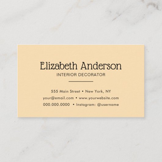 Abstracte Waterverf Paints Mode Trendy Modern Visitekaartje (Achterkant)