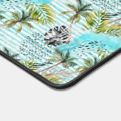 Abstracte Waterverf palmboompatroon 2 Bureaumat (Hoek)