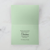 Abstracte Waterverf Pastel Christmas Design Feestdagen Kaart (Binnen)