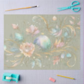 Abstracte Waterverf Pastel Christmas Design Tissuepapier (Craft)