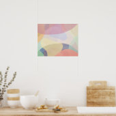 Abstracte Waterverf — pastwerk | POSTER (Keuken)