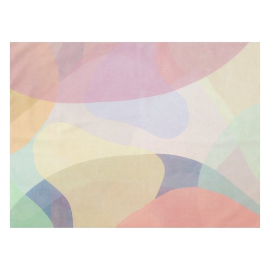 Abstracte Waterverf — pastwerk | Tablecloth Tafelkleed (Voorkant (Horizontaal))