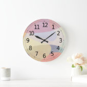 Abstracte Waterverf — pastwerk | Wandklok (Huis)