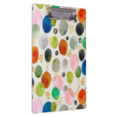 Abstracte Waterverf Pebble Gold Glitter Art Klembord (Rechts)