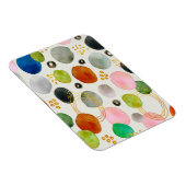 Abstracte Waterverf Pebble Gold Glitter Art Magneet (Rechterzijde)