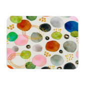 Abstracte Waterverf Pebble Gold Glitter Art Magneet (Horizontaal)