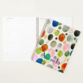 Abstracte Waterverf Pebble Gold Glitter Art Planner (Display)