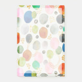 Abstracte Waterverf Pebble Gold Glitter Art Post-it® Notes (Voorkant)