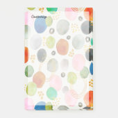 Abstracte Waterverf Pebble Gold Glitter Art Post-it® Notes (Voorkant)