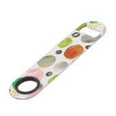 Abstracte Waterverf Pebble Gold Glitter Art Speed Flessenopener (Voorkant Gekanteld)