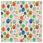 Abstracte Waterverf Pebble Gold Glitter Art Stof (Swatch)