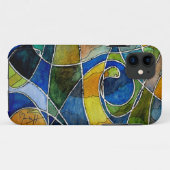 Abstracte Waterverf Pen & Inkt Case-Mate iPhone Case (Achterkant (horizontaal))