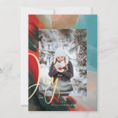 Abstracte Waterverf Penseel penseel Slag penseel F Feestdagenkaart (Voorkant)