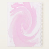 Abstracte Waterverf Penseelstreken Roze Planner (Achterkant)