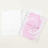 Abstracte Waterverf Penseelstreken Roze Planner (Display)